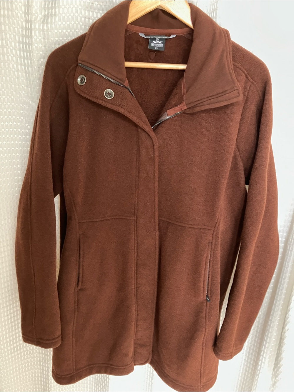 KÜHL Highland Long Fleece Jacket Women's XL Brown